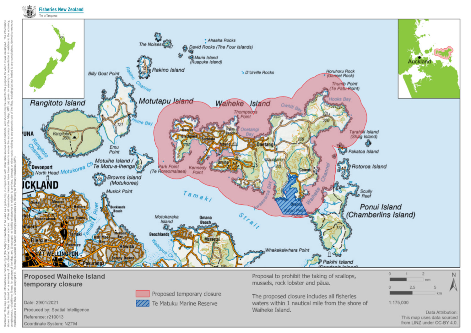 Waiheke Island map