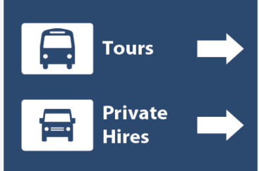 Transport information at Matiatia wharf